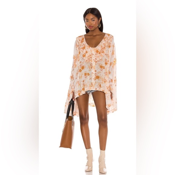 Free People Tops - Free People Loretta Printed Tunic Top, Size M